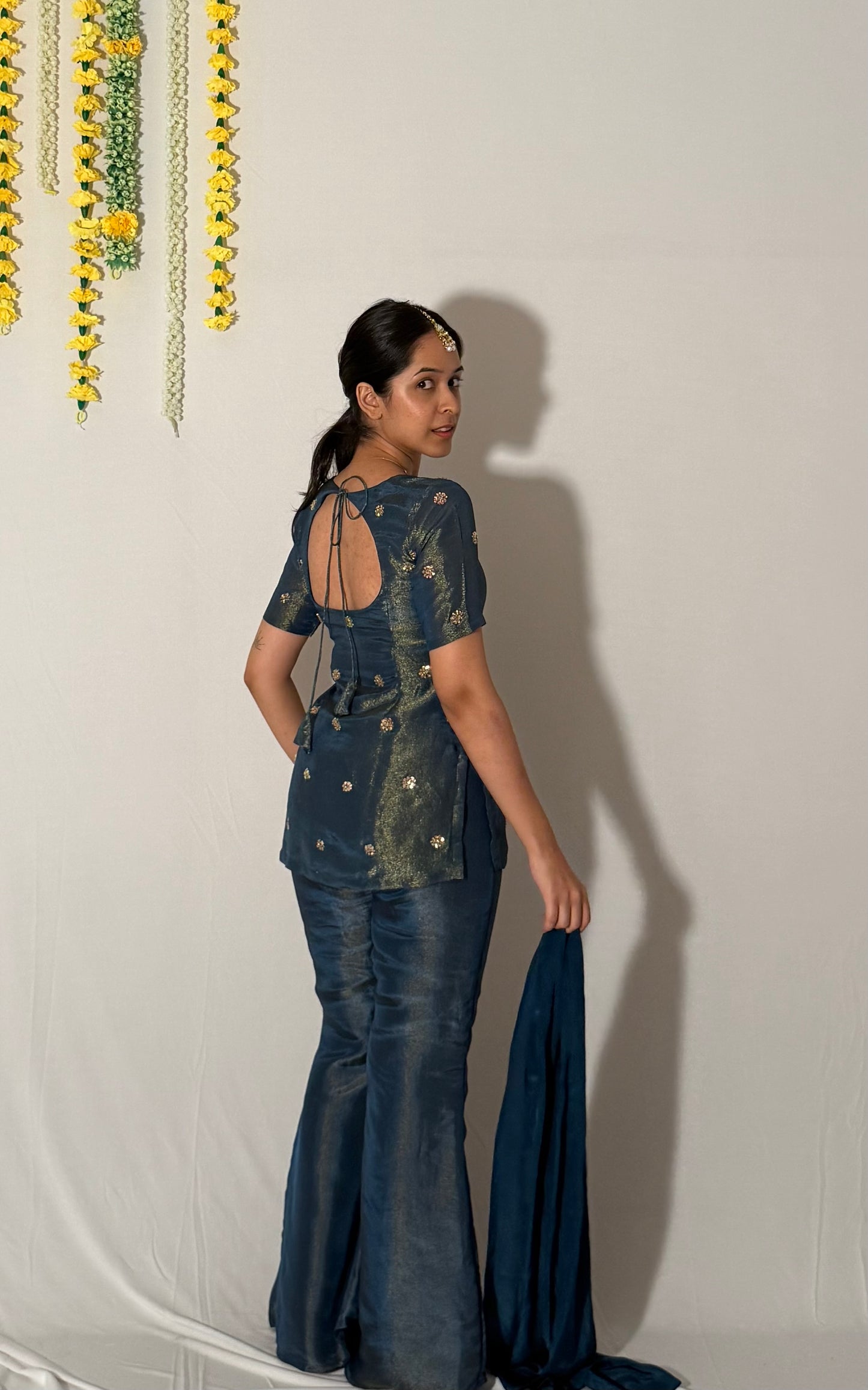 Blue Y2k top