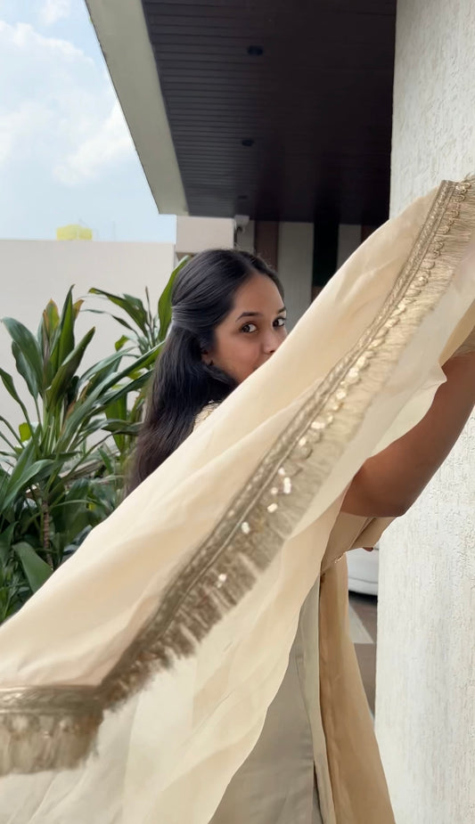 Knotty kurti dupatta pants set