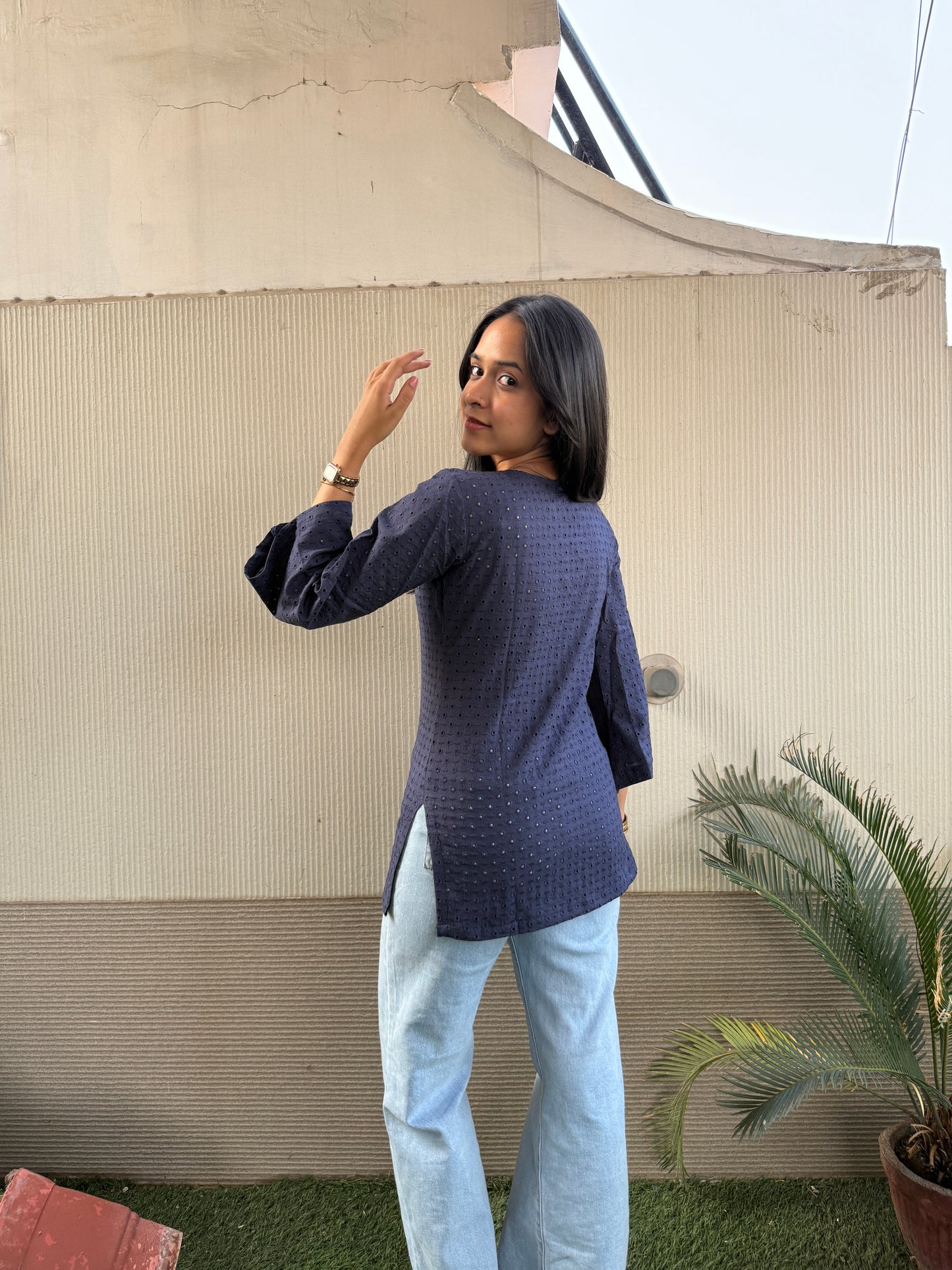 Full sleeves Raat short kurti