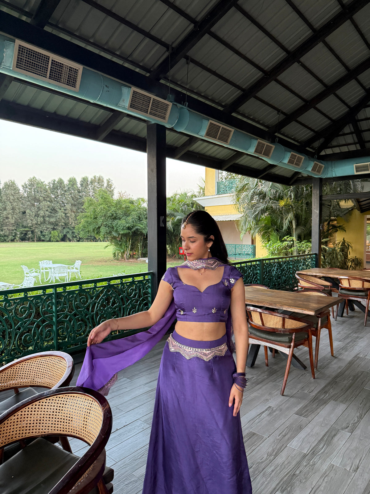 Mastani Lehenga Set - Purple