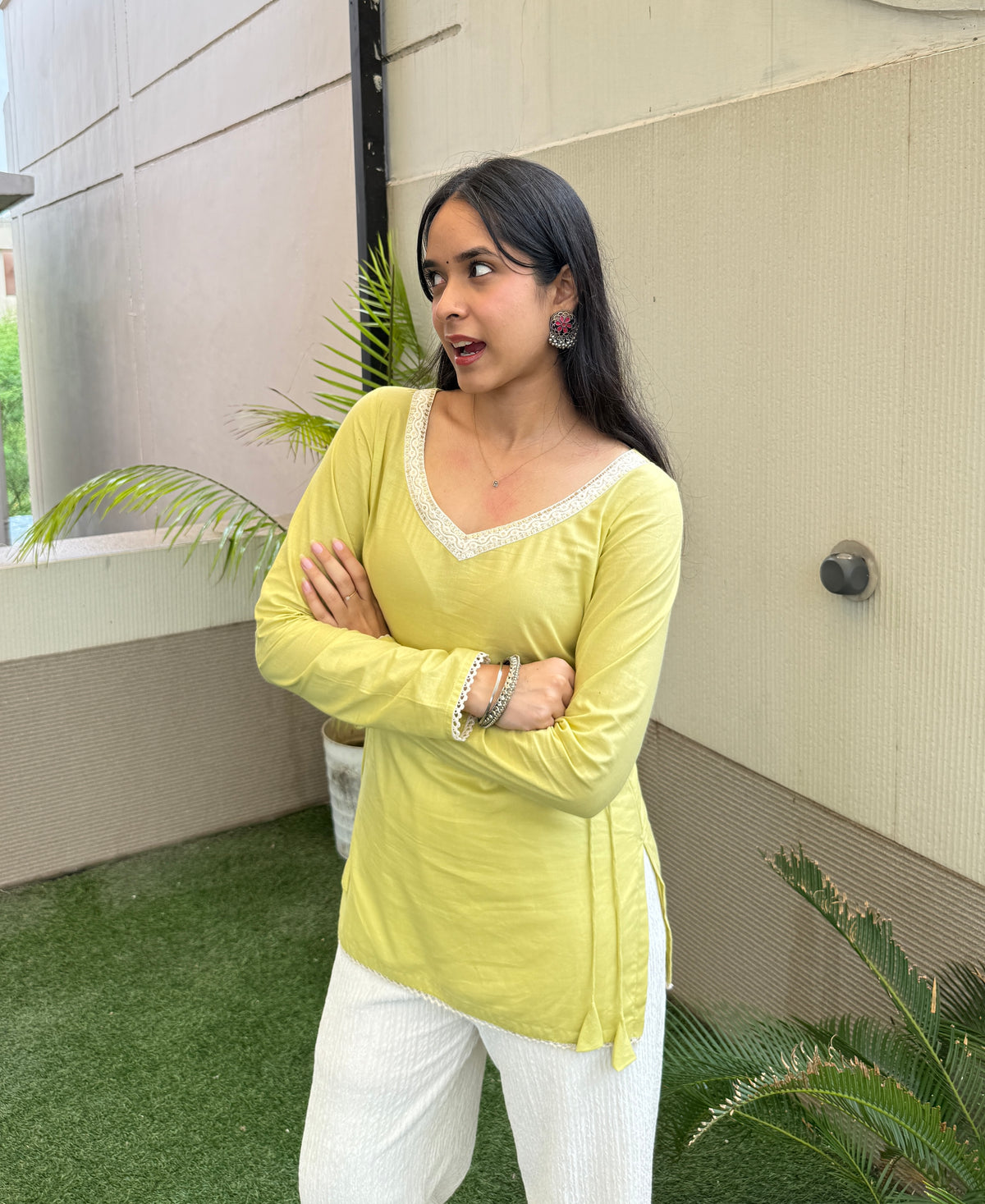 Kairi side adjustment kurti
