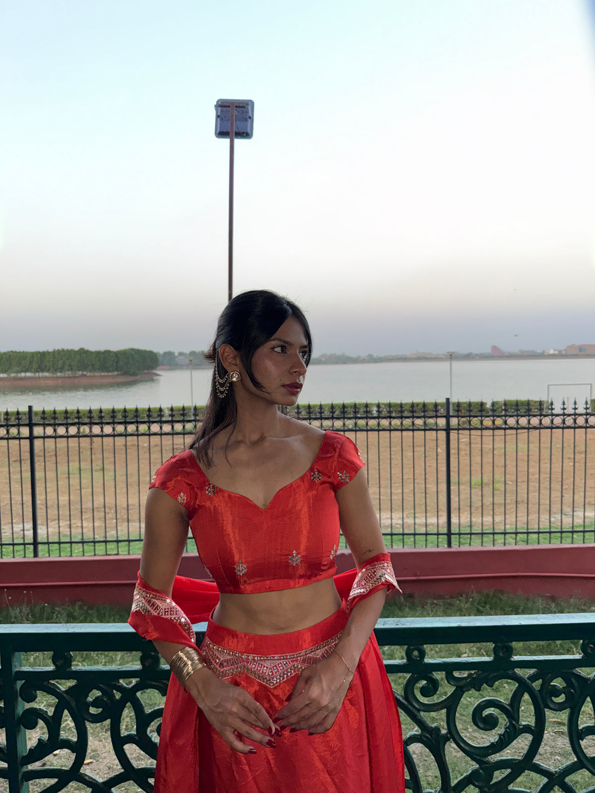 Mastani Lehenga Set - Orange