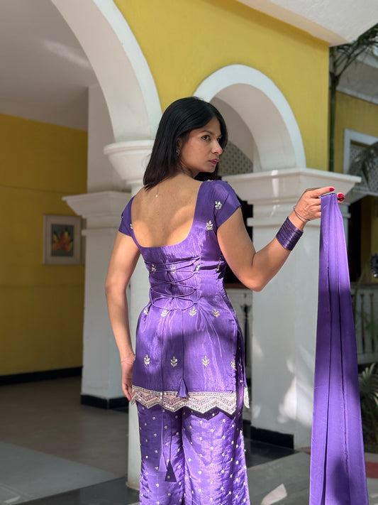 Jodha Set - Purple