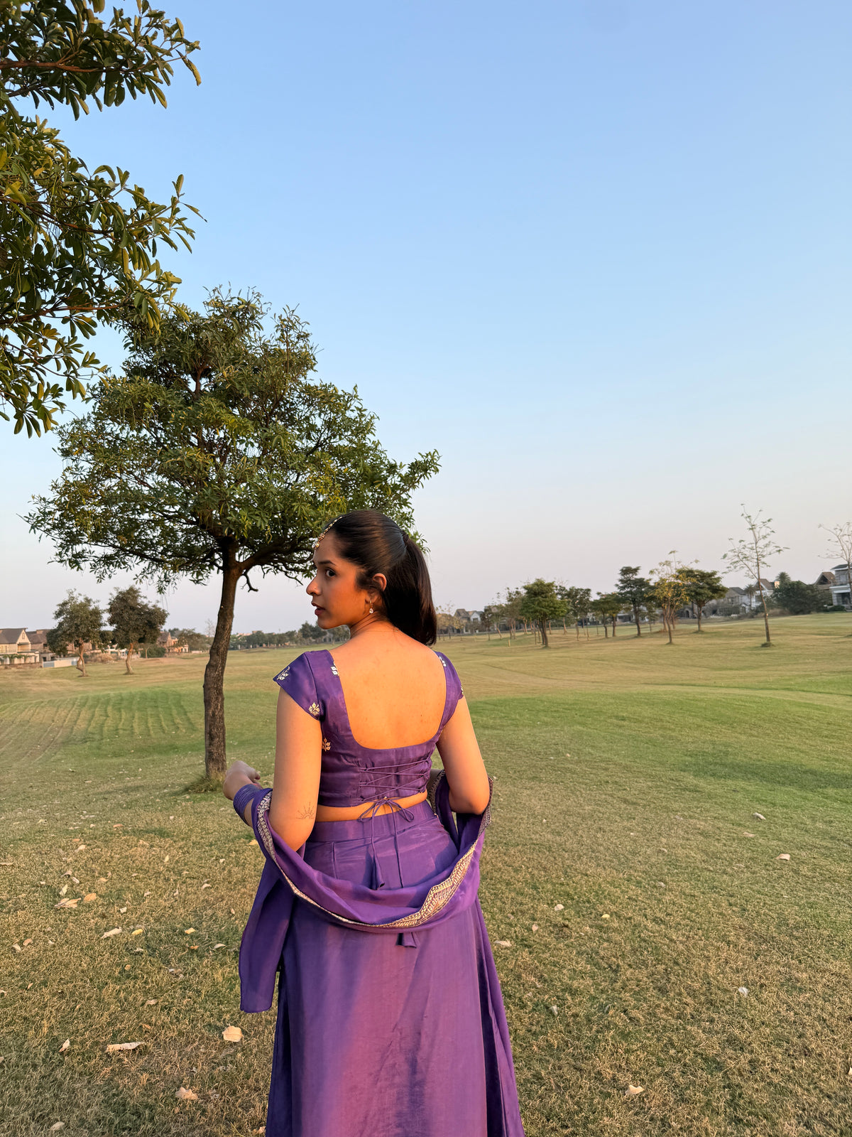 Mastani Lehenga Set - Purple