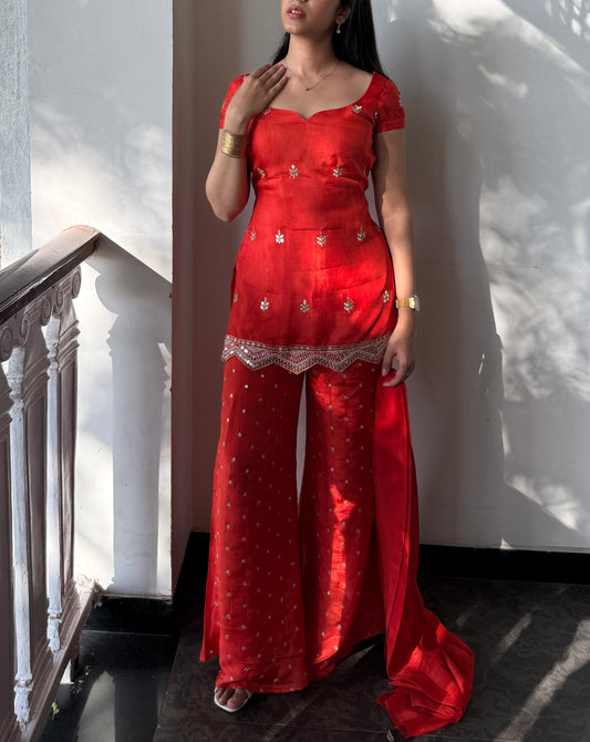 Jodha Set - Orange
