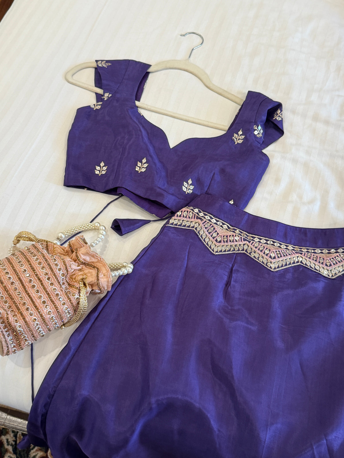 Mastani Lehenga Set - Purple