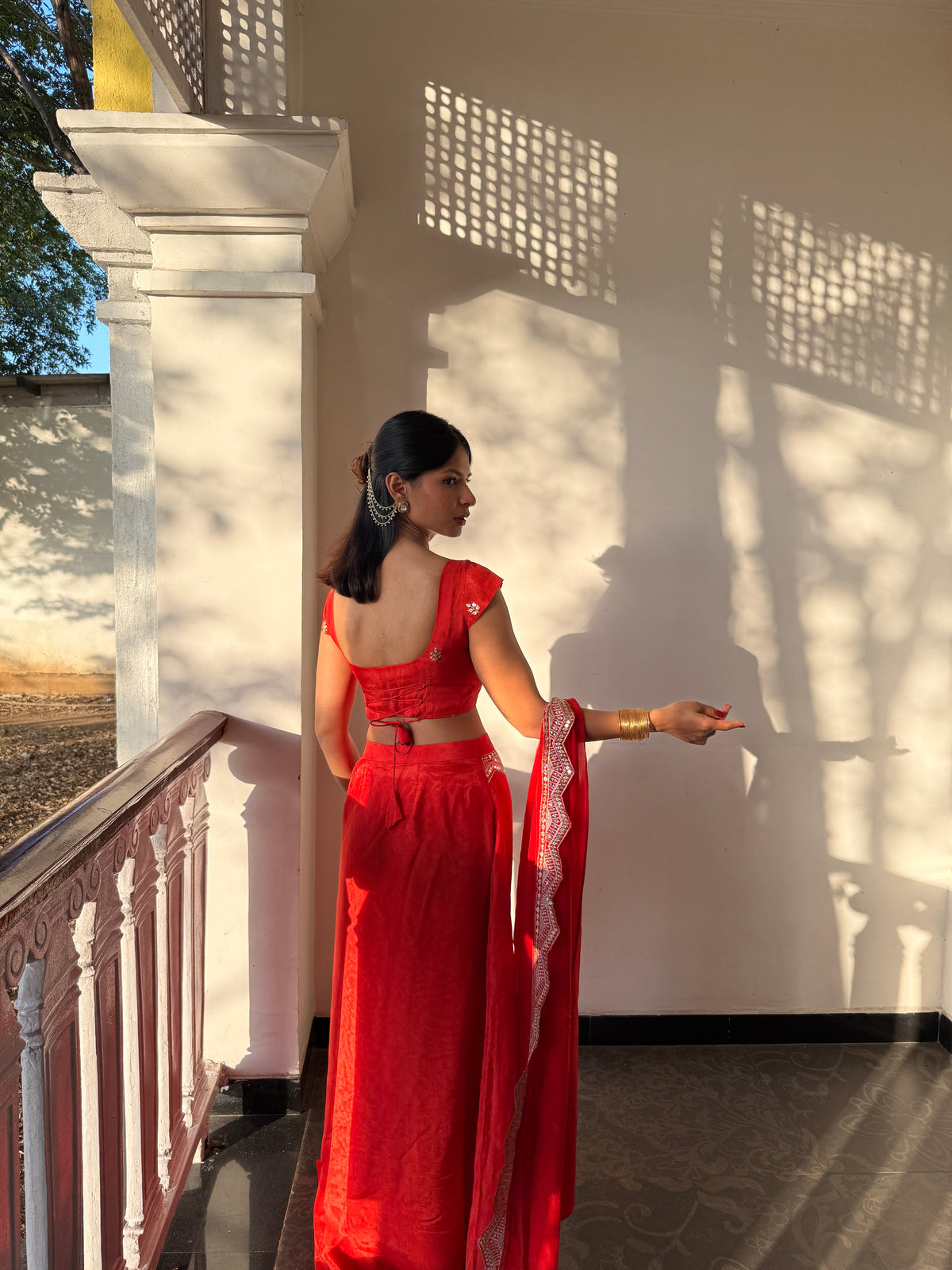 Mastani Lehenga Set - Orange