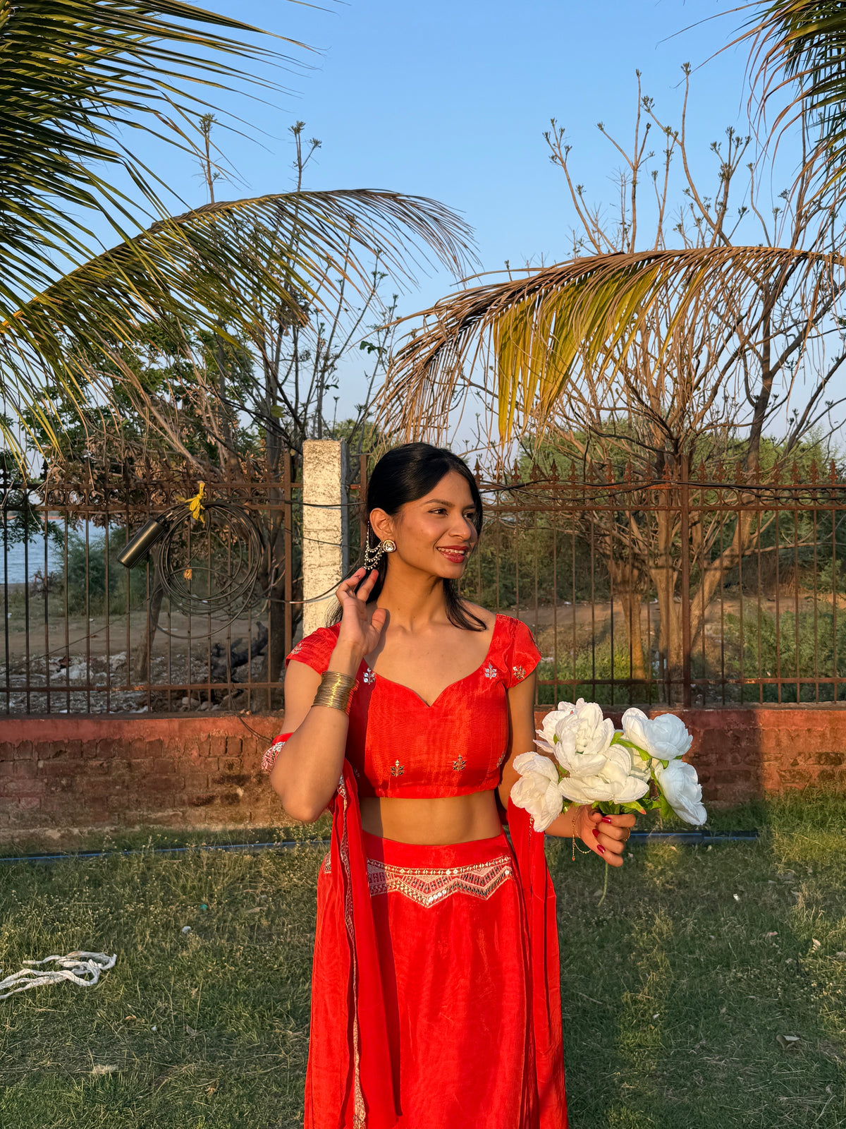 Mastani Lehenga Set - Orange