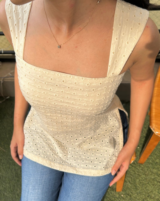 Subah short kurti beige