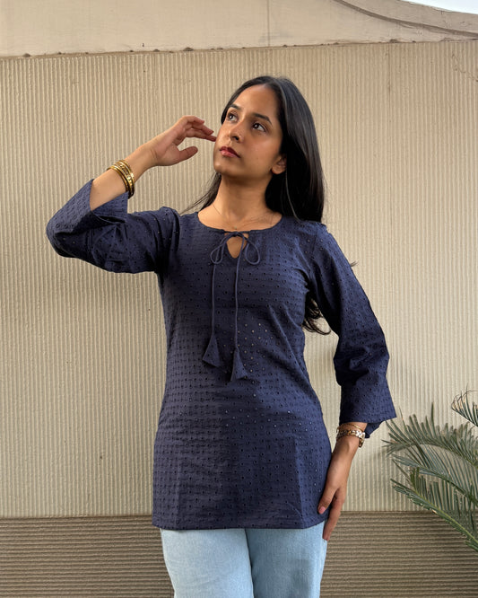 Full sleeves Raat short kurti