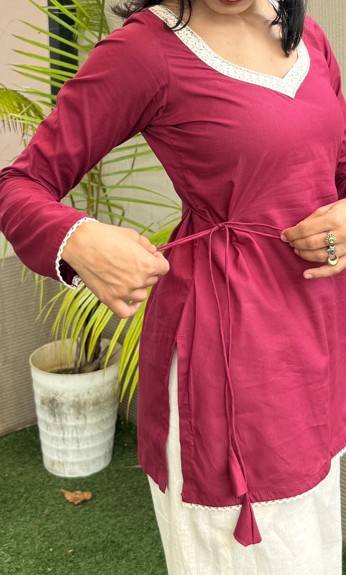 Anar side adjustment kurti
