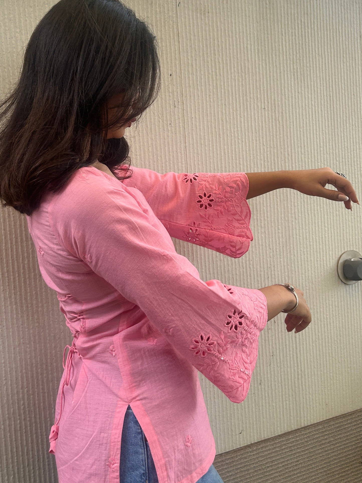 Roohafza corset short kurti