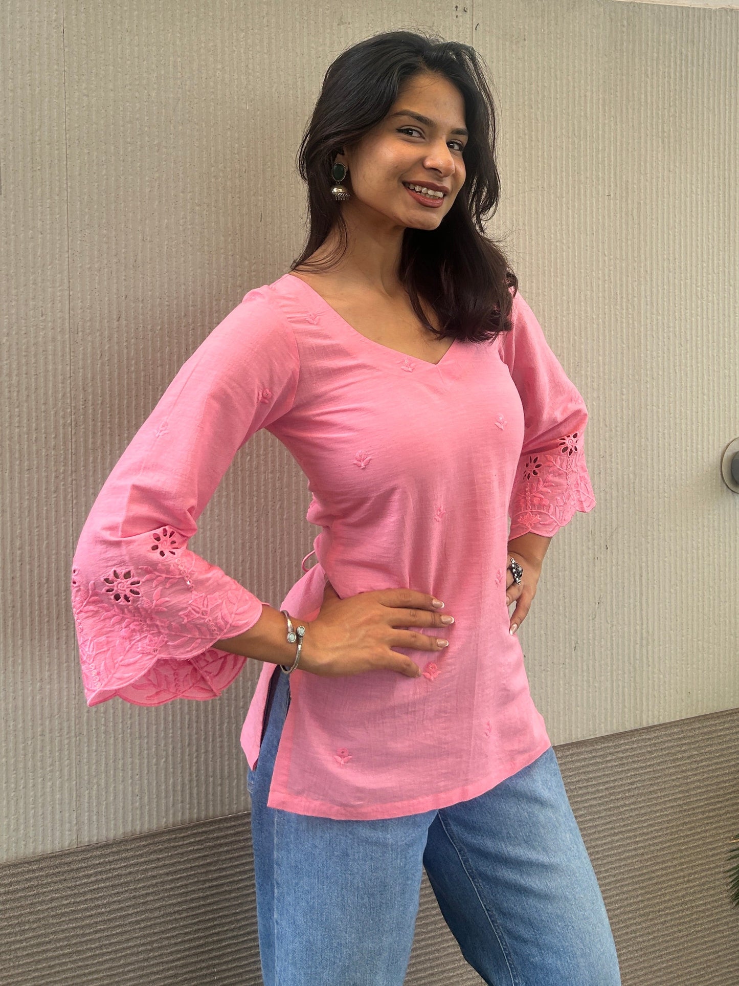 Roohafza corset short kurti