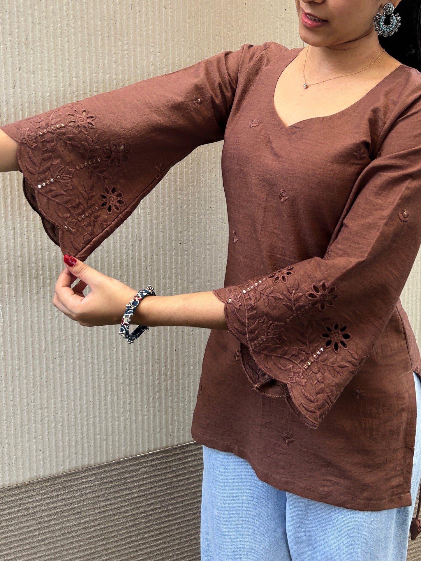 Kulhad Chai corset short kurti