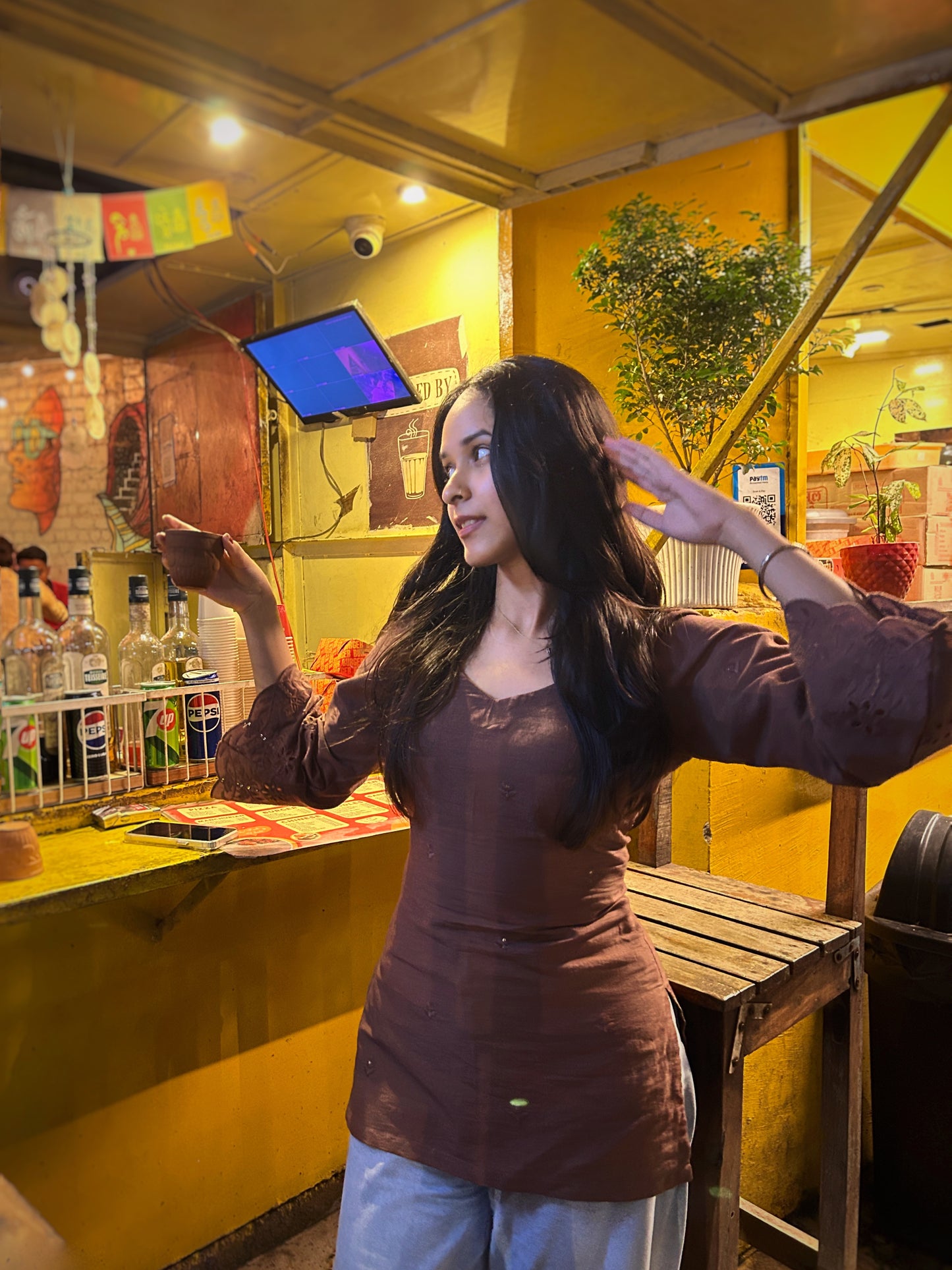 Kulhad Chai corset short kurti