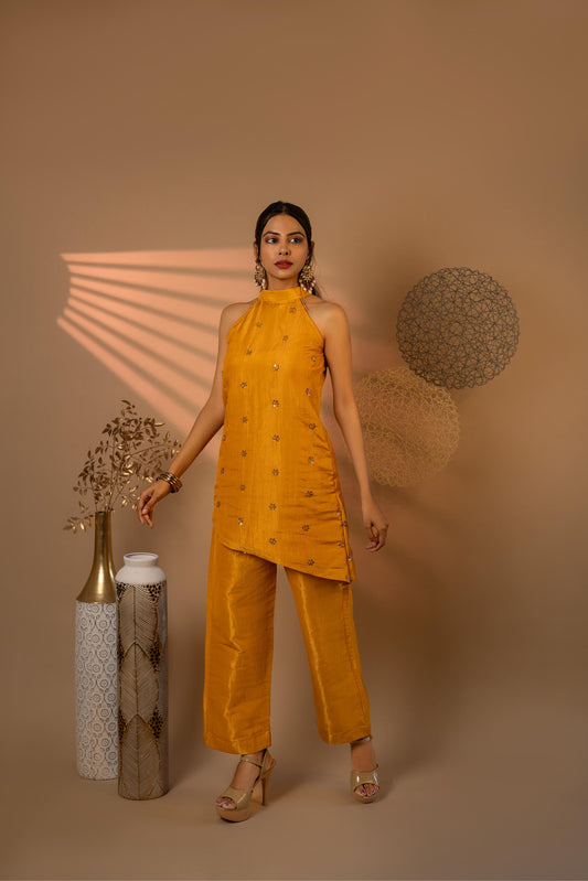 Mustard yellow Tilt fit co-ord set