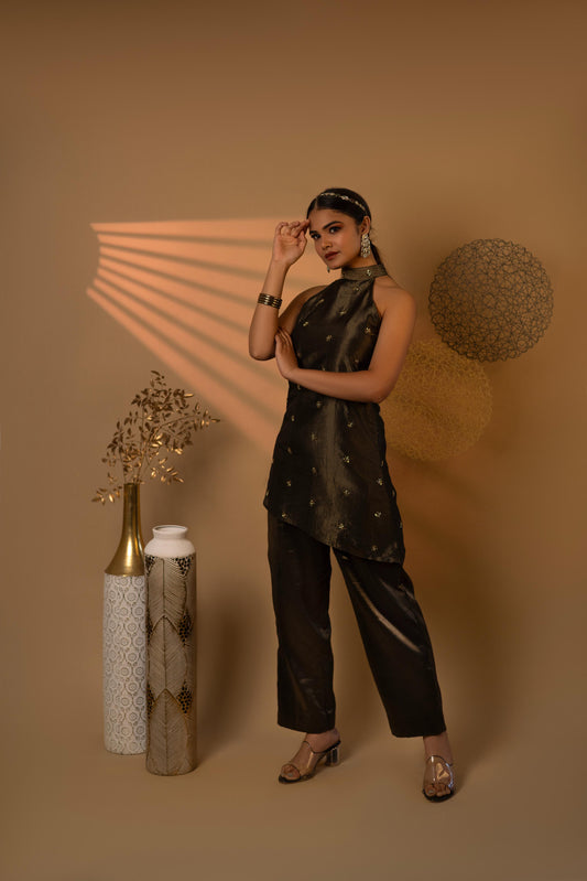 Majestic black Tilt fit co-ord set
